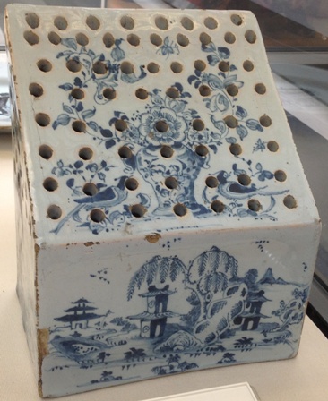 flower brick on display at the British Museum