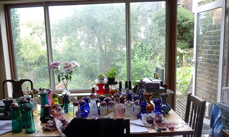 hyacinth vases and bulbs