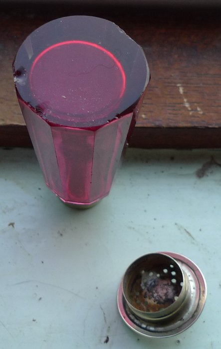 glass pounce pot base